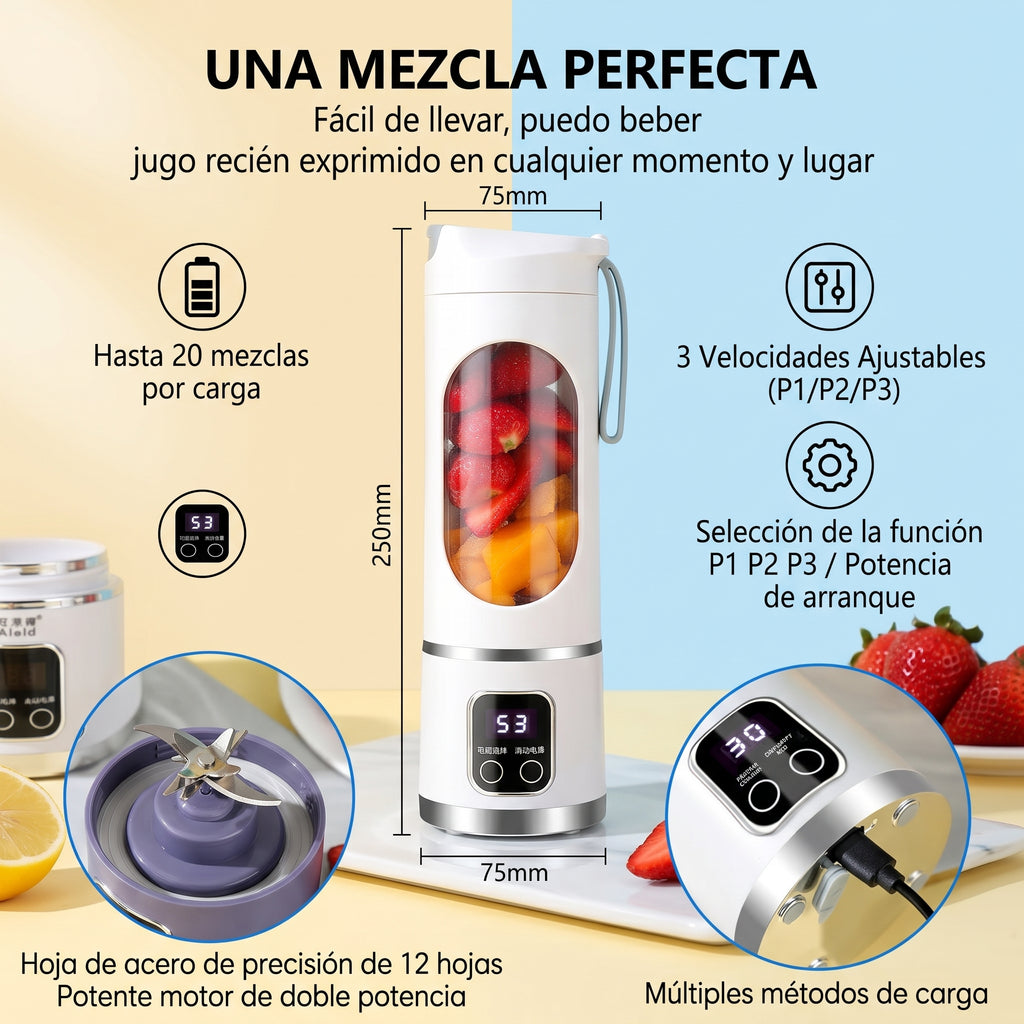 Turbo Procesadora Portatil Usb Jugos