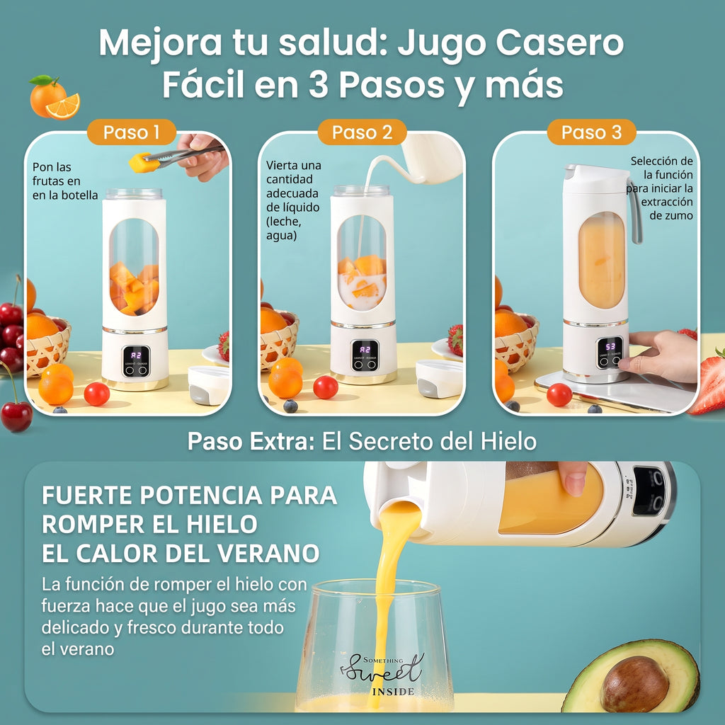Turbo Procesadora Portatil Usb Jugos