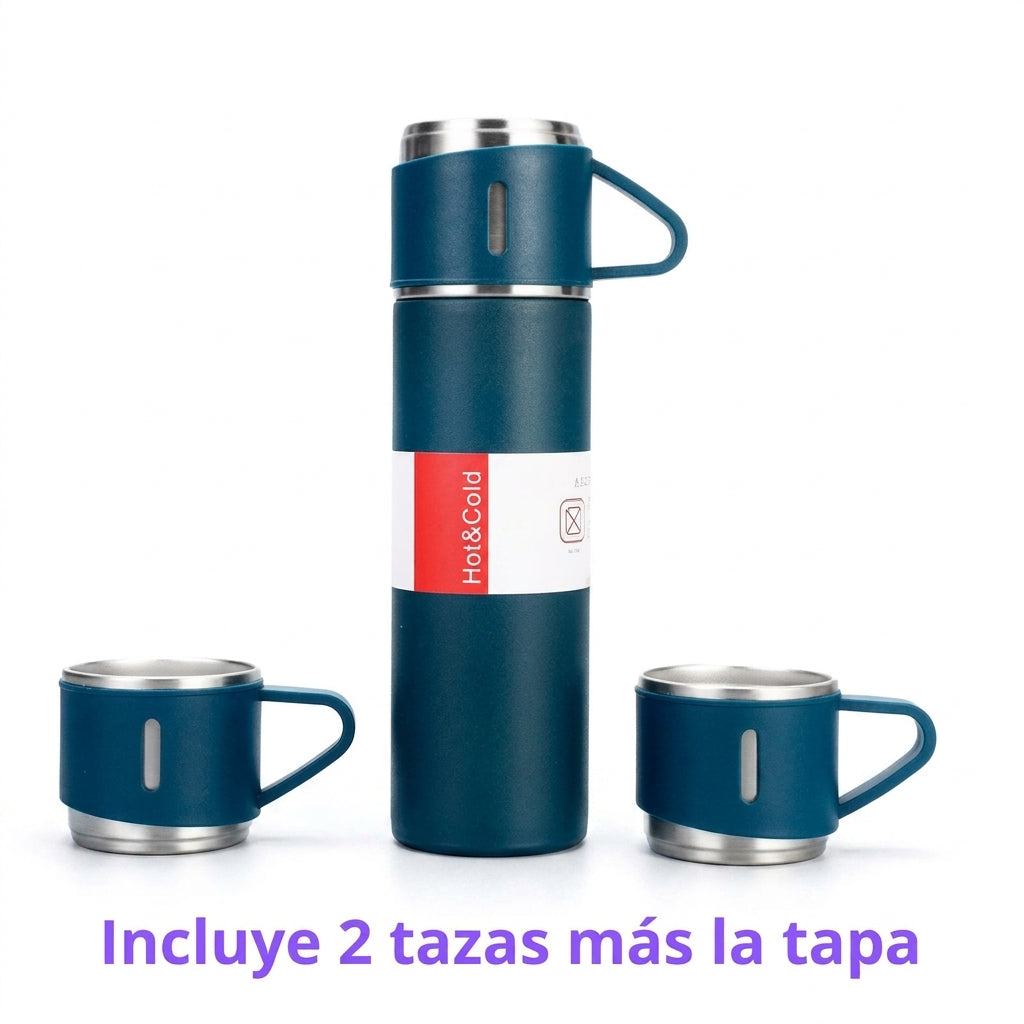 Termo Acero Inoxidable 2 Tazas