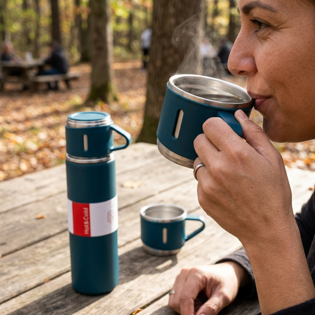 Termo Acero Inoxidable 2 Tazas